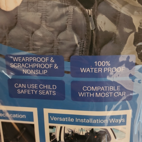 Dog Luxury Car SUV Seat Cover Water Proof Pet Car Seat Anchors GEGD101AB - Picture 7 of 10